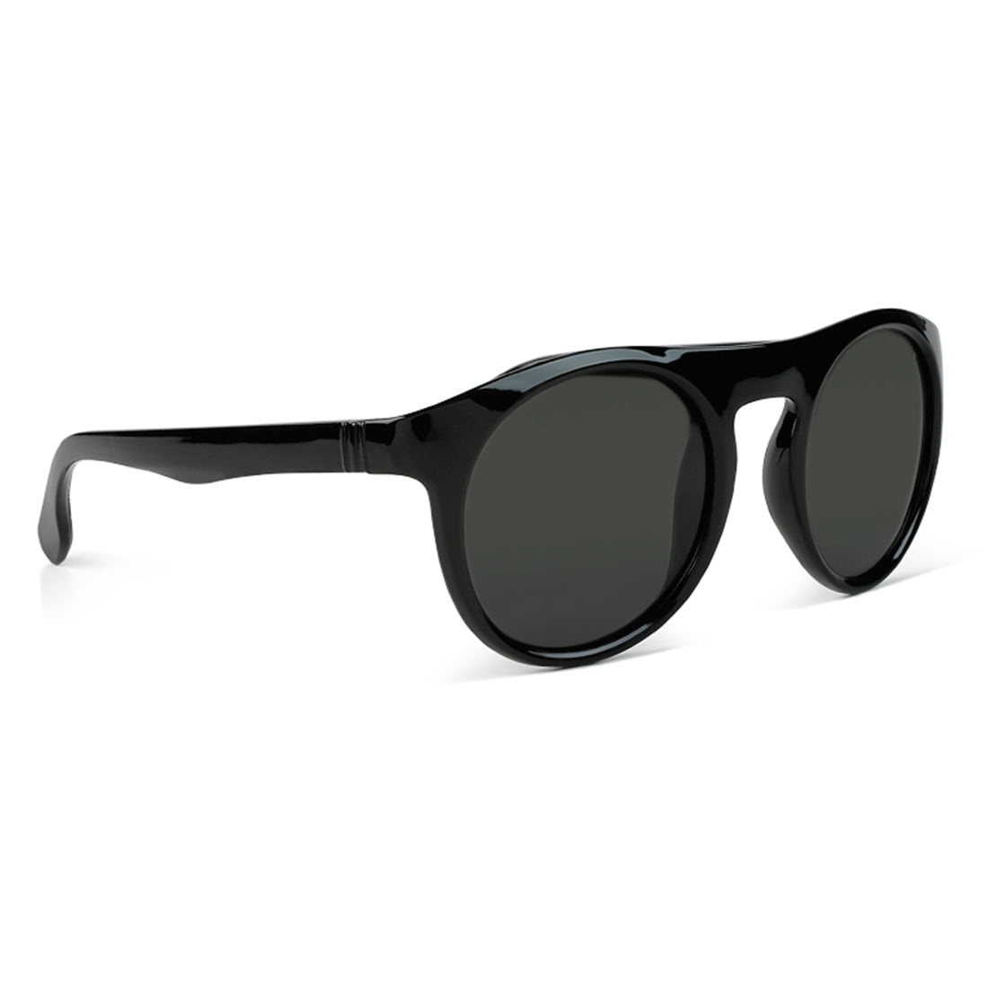 round flat sunglasses#color_black