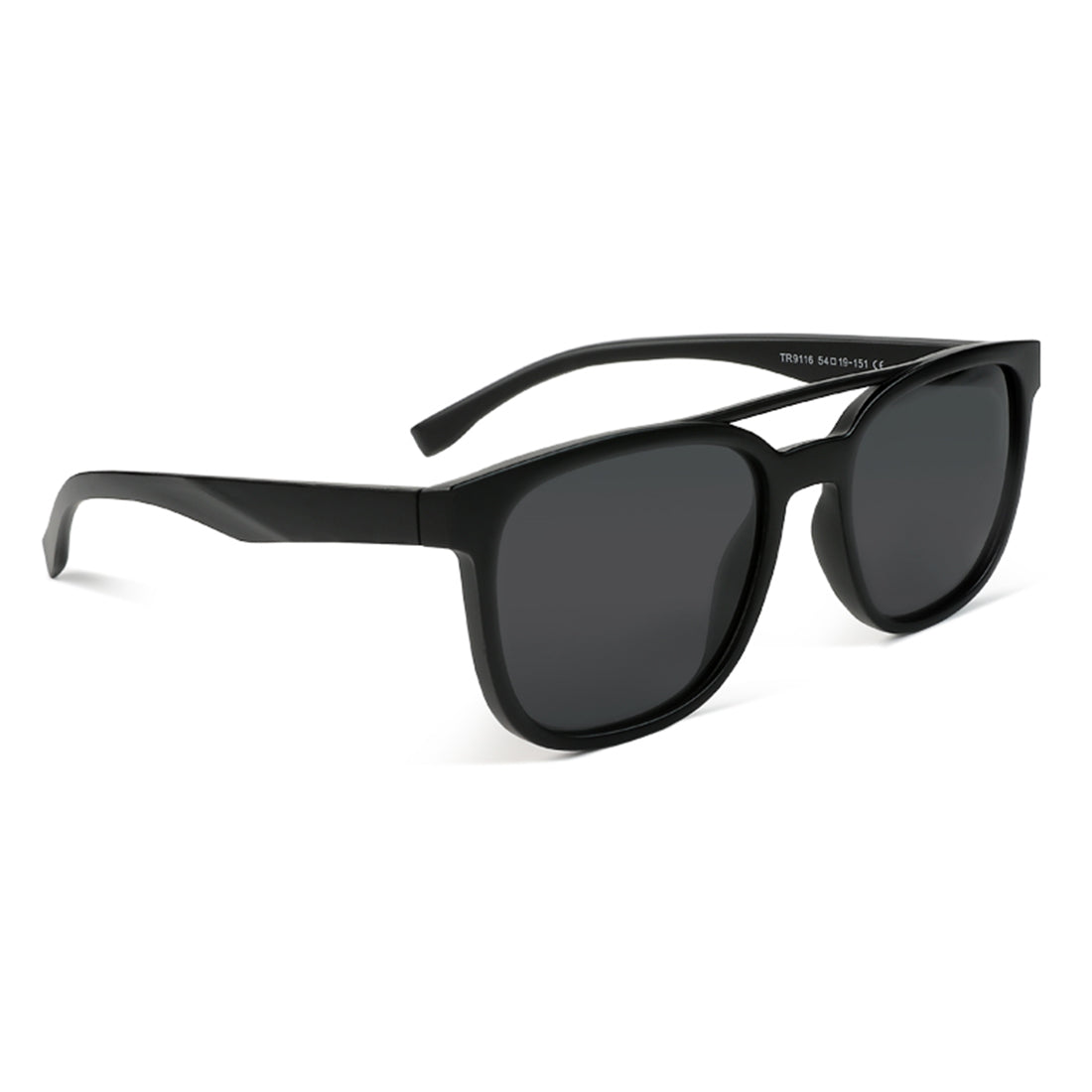 top bar detail wayfarer sunglasses#color_black-matte