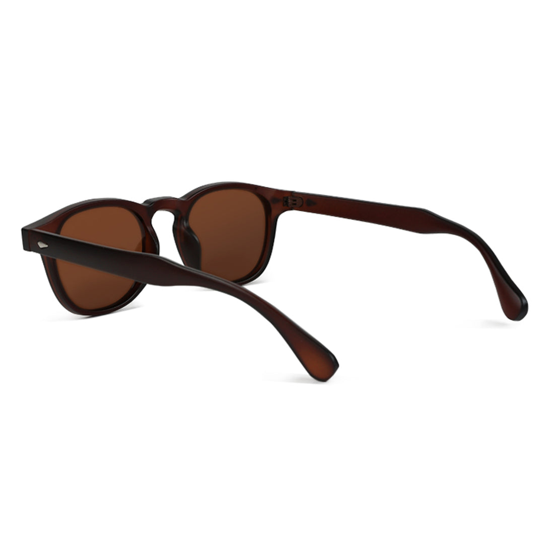 round tinted sunglasses#color_brown