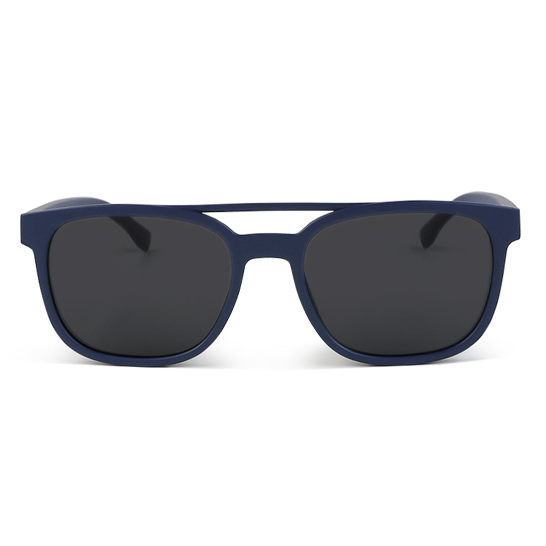 top bar detail wayfarer sunglasses#color_blue-black
