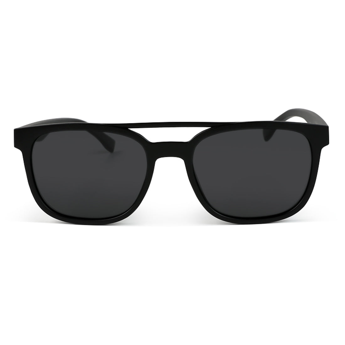 top bar detail wayfarer sunglasses#color_black-matte