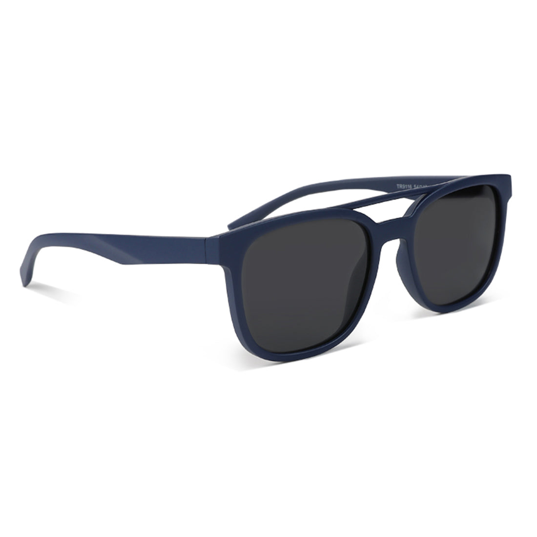 top bar detail wayfarer sunglasses#color_blue-black