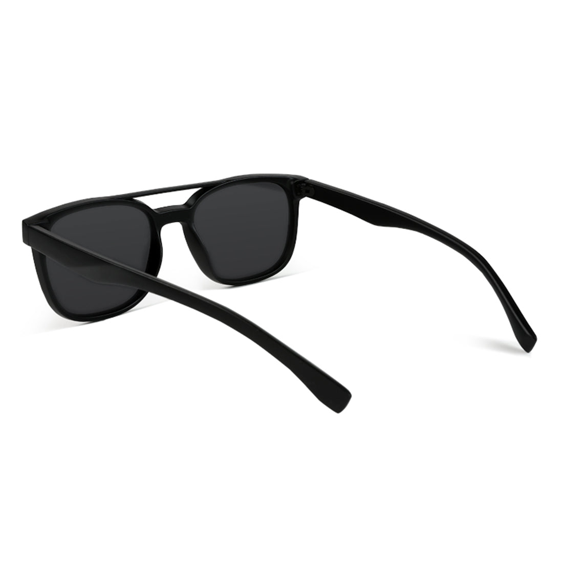 top bar detail wayfarer sunglasses#color_black-matte