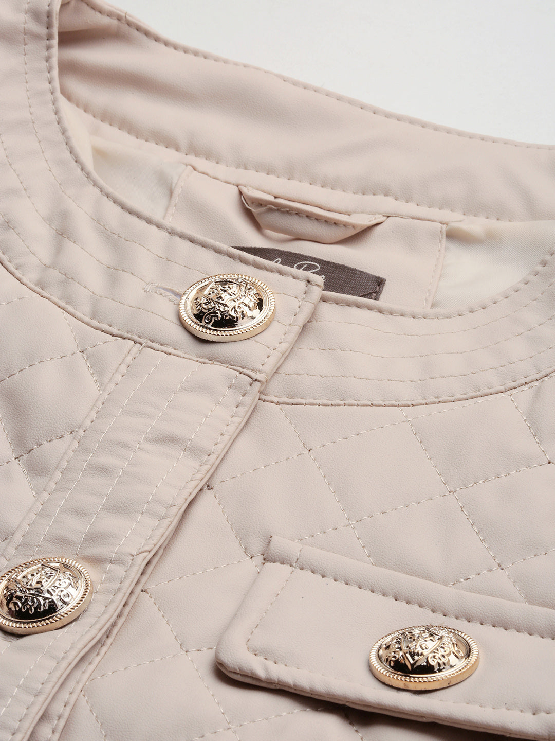 quilted jacket#color_beige