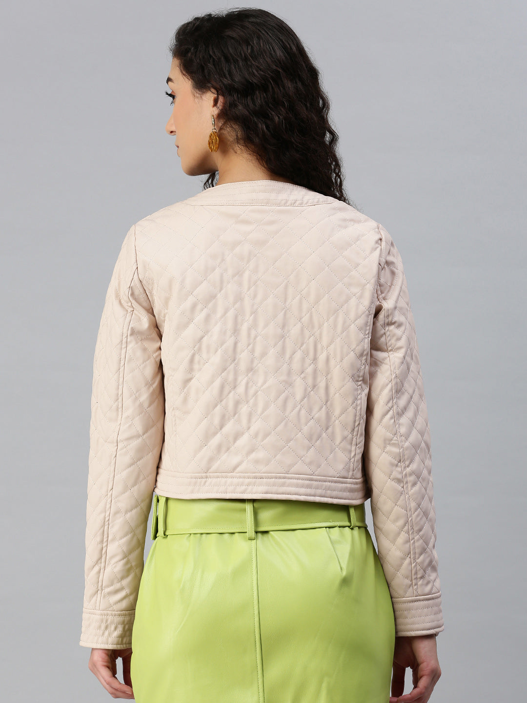 quilted jacket#color_beige