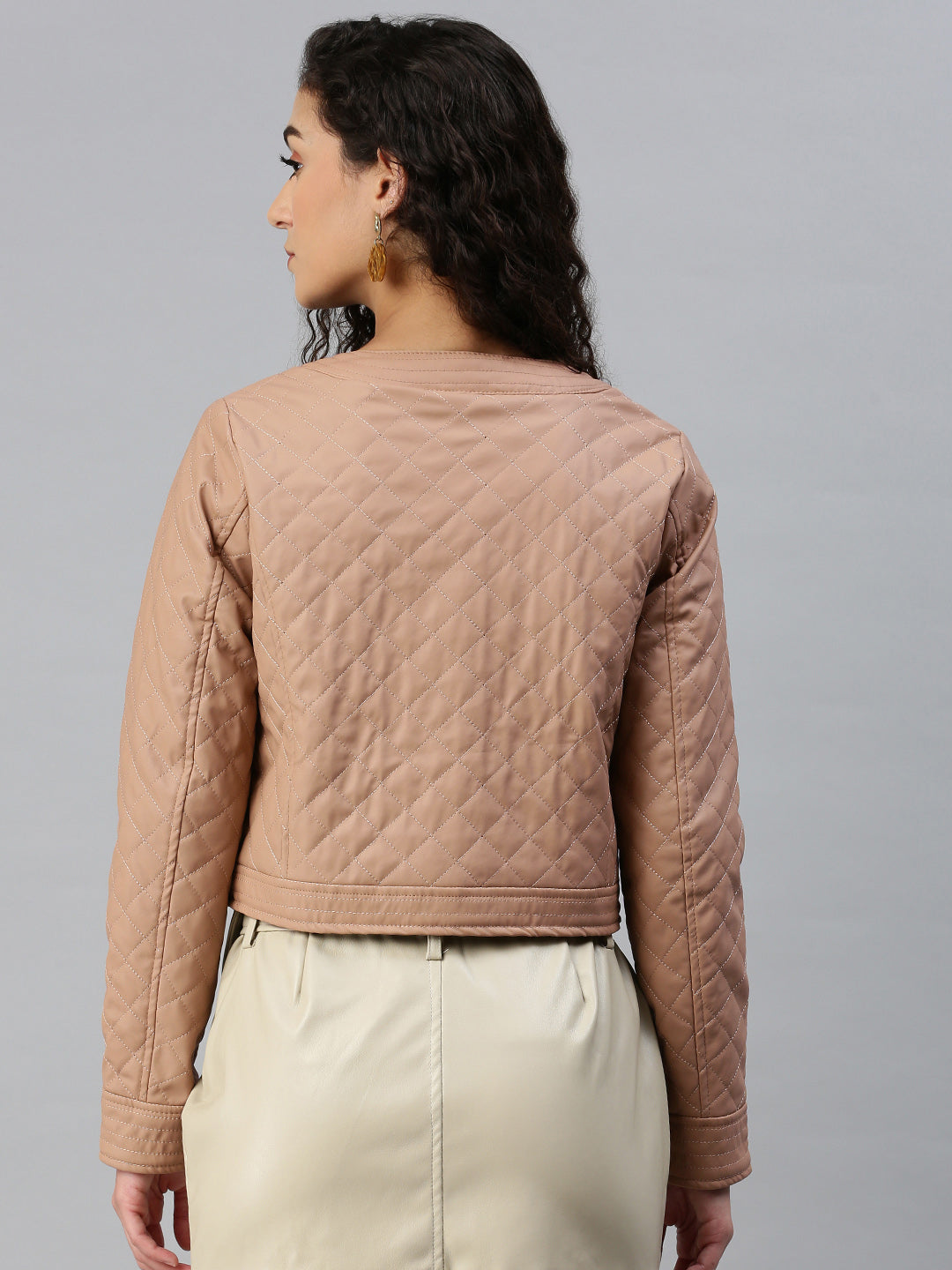 quilted jacket#color_taupe