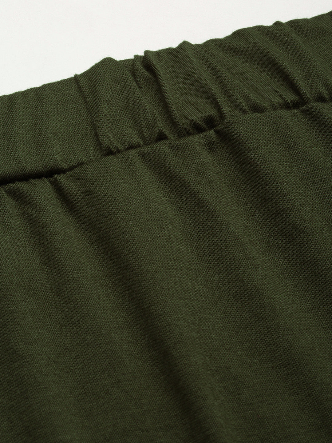 knitted long tube skirt#color_olive