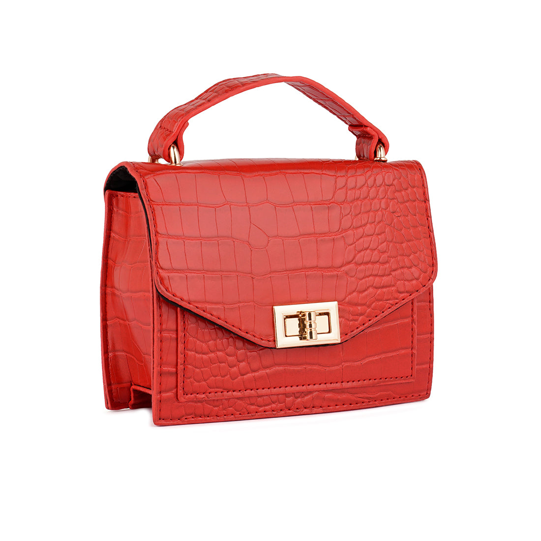 Red Multi Strap Mini Clutch Sling Bag