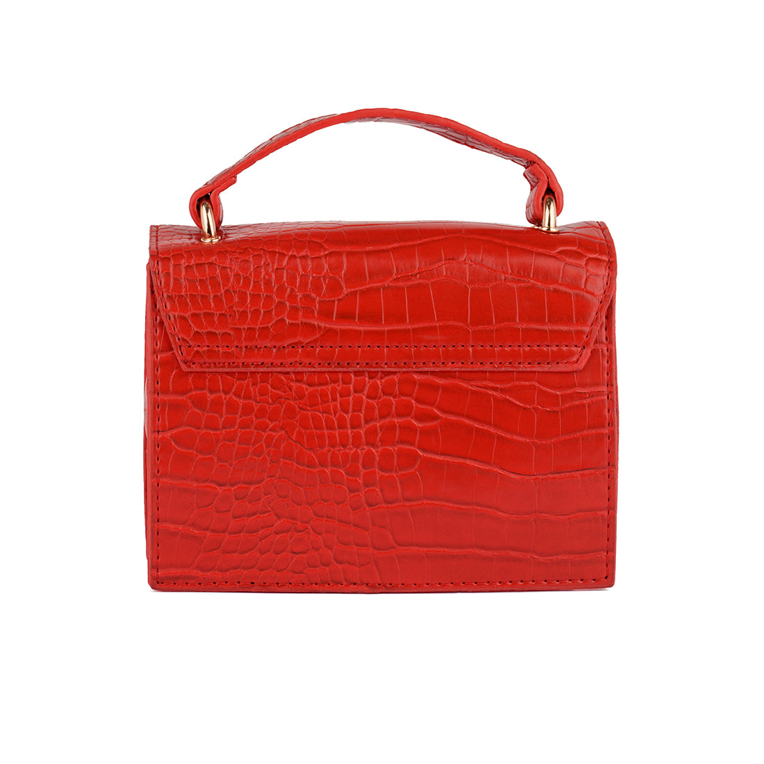 Red Multi Strap Mini Clutch Sling Bag