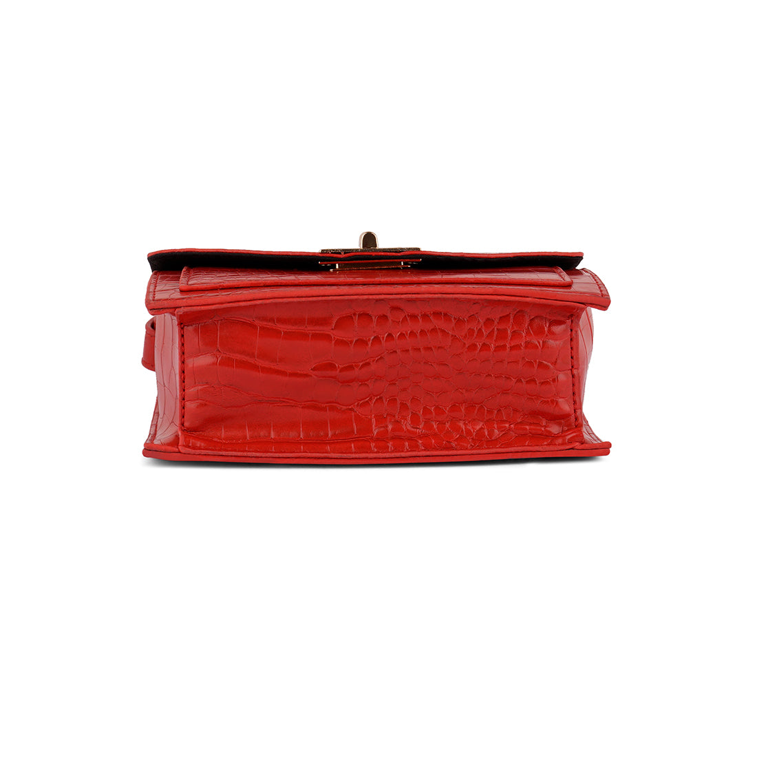 Red Multi Strap Mini Clutch Sling Bag