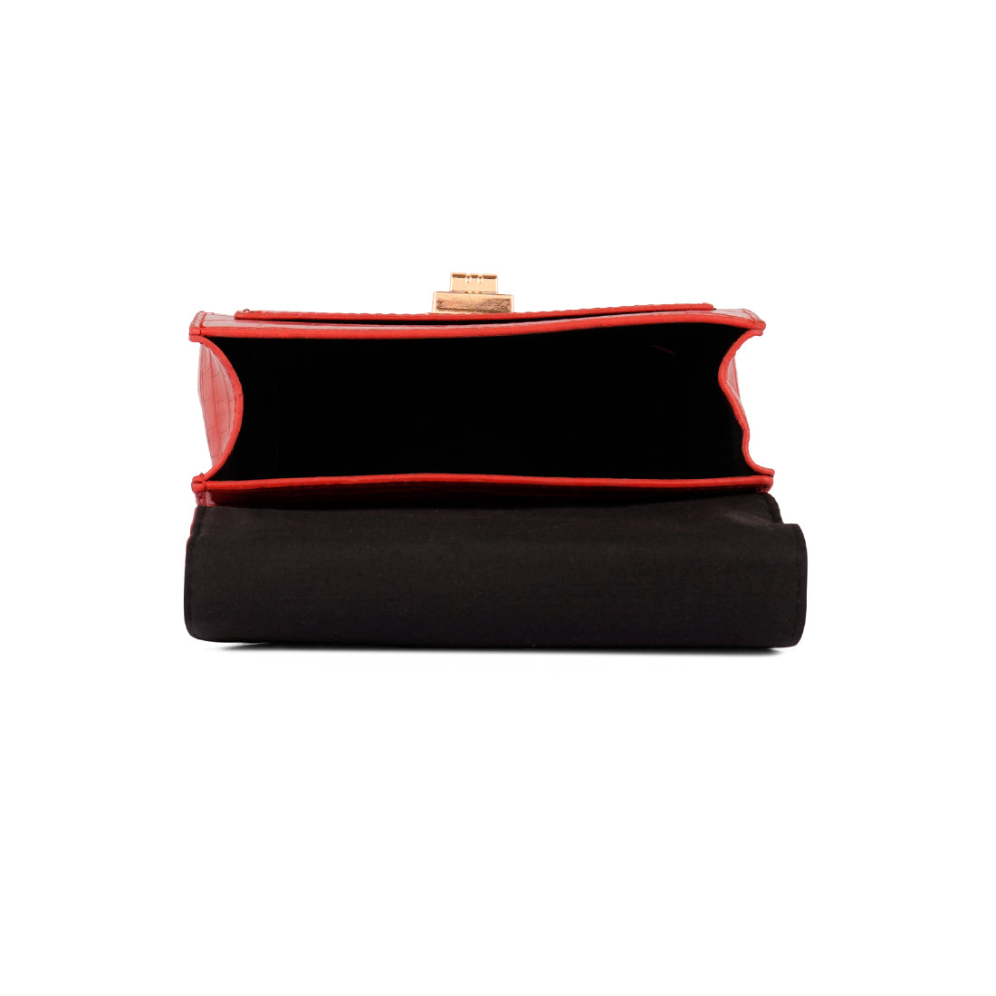 Red Multi Strap Mini Clutch Sling Bag