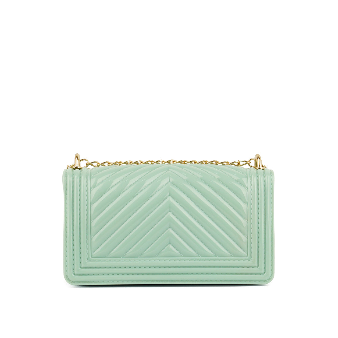 Jelly Quilt Pattern Sling Bag in Mint