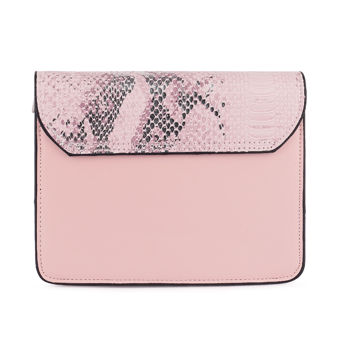 Pink Reptile Print Sling Bag