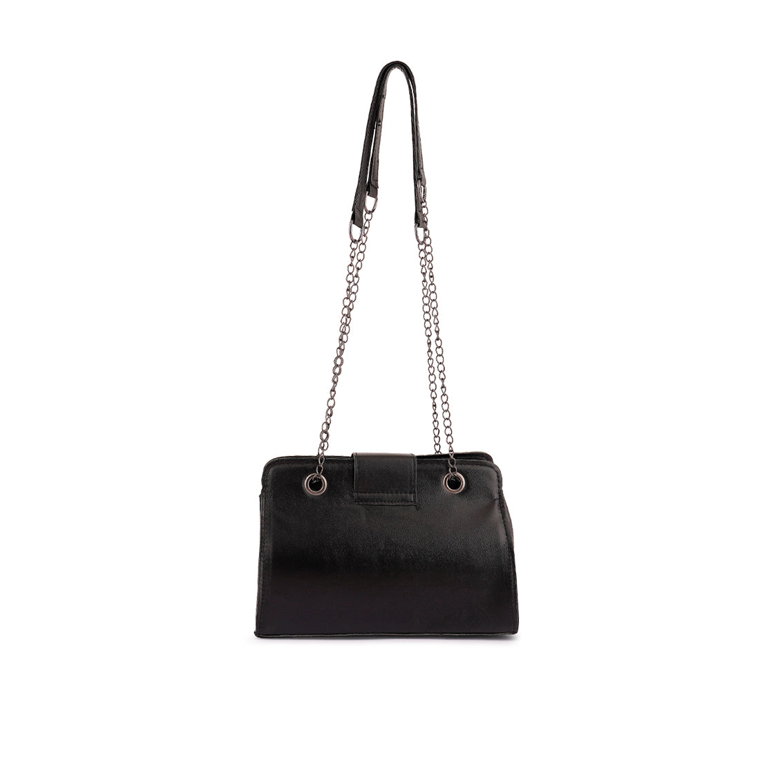 White Quilted Statement Sling Bag