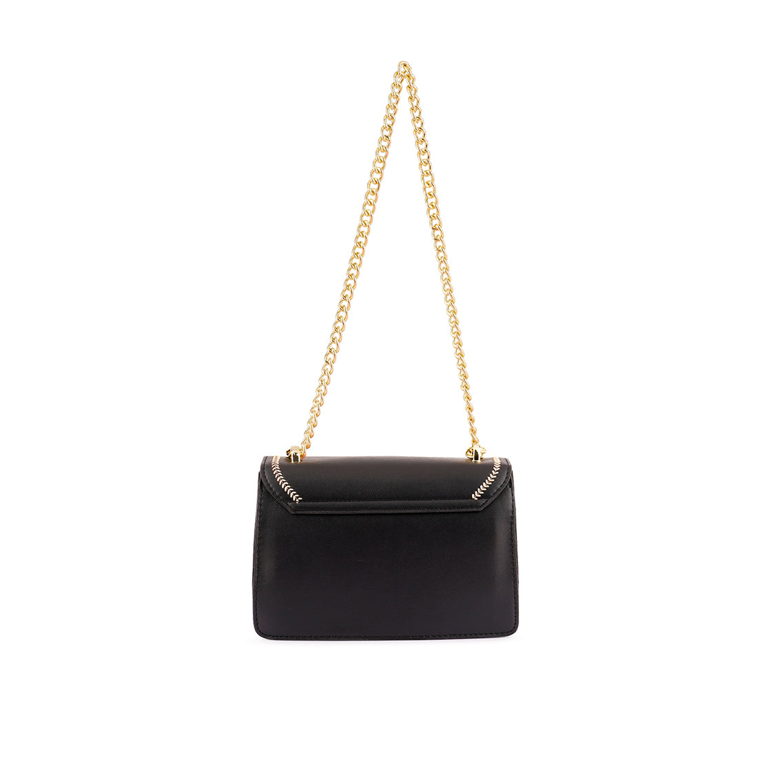 Black Glitter Envelope Sling Bag