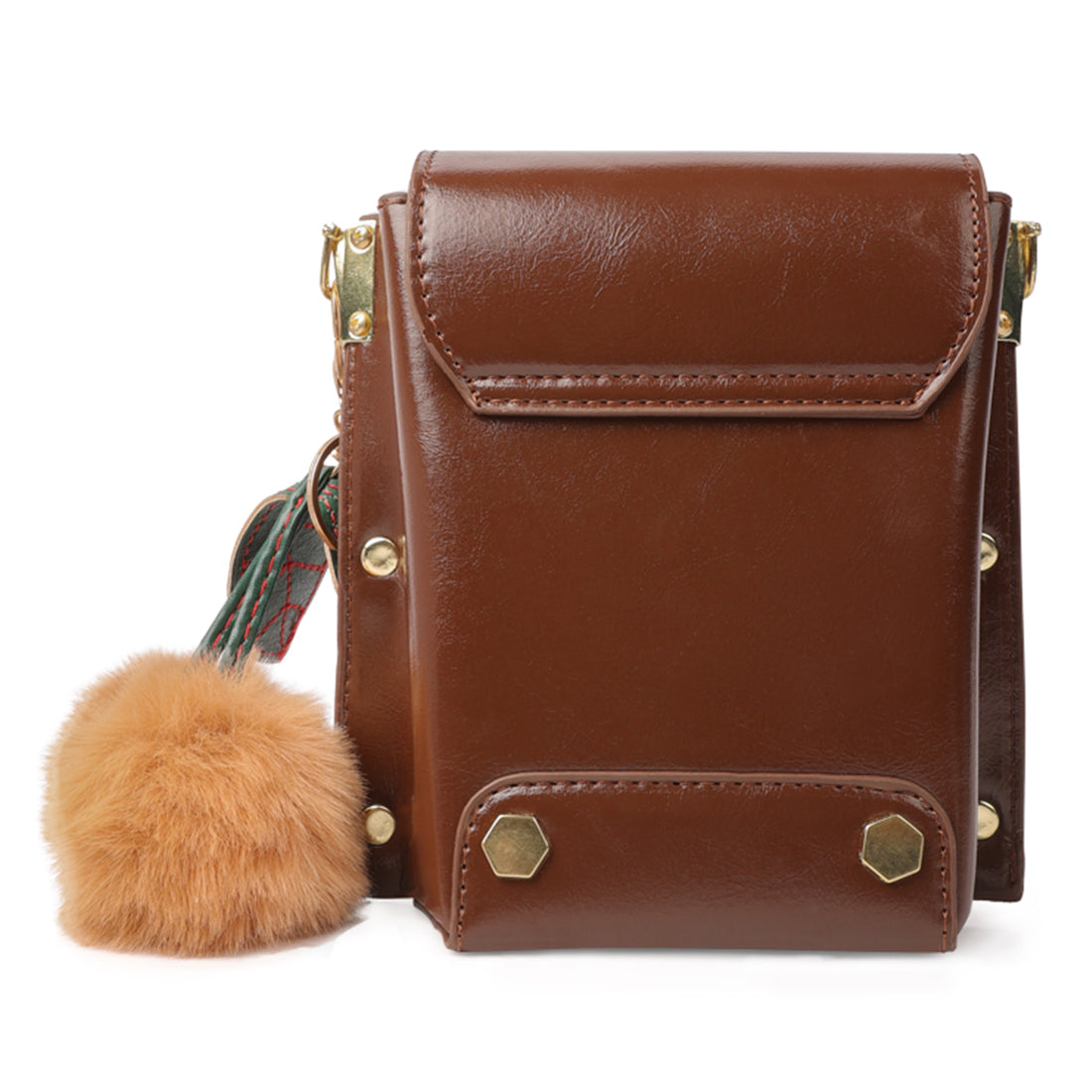 mini sling bag#color_brown