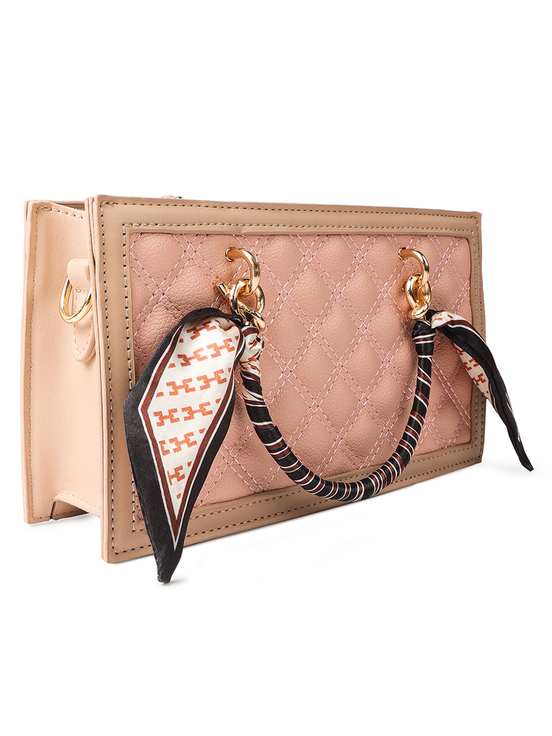 high street quilted handbag#color_pink
