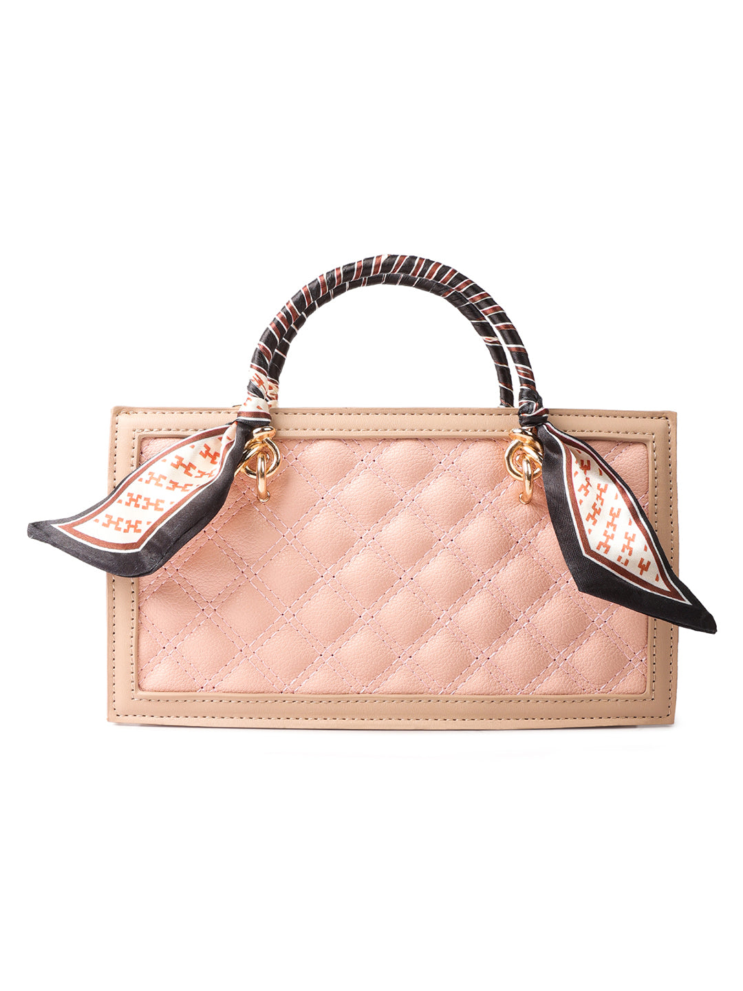 high street quilted handbag#color_pink