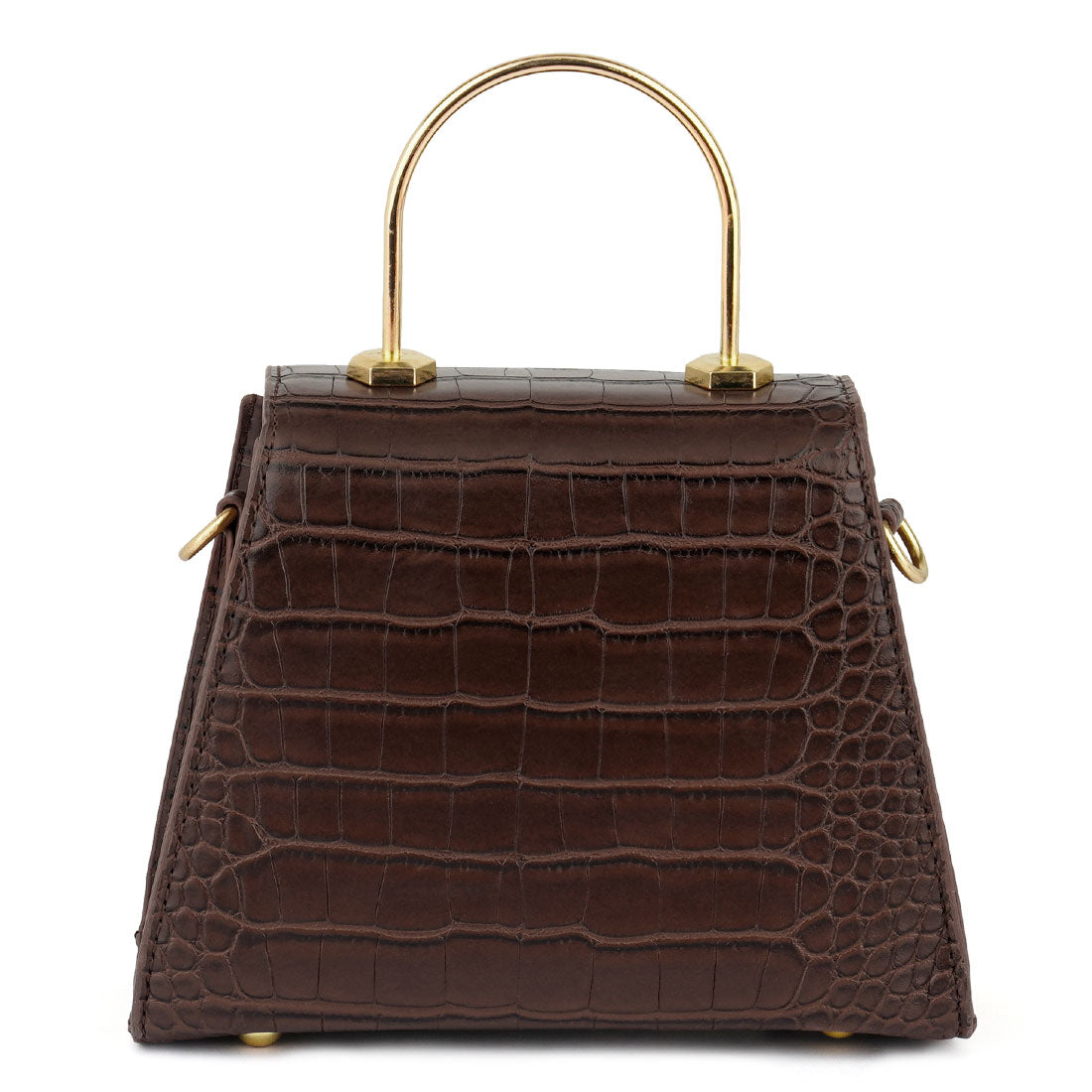 croc pu sling bag#color_brown