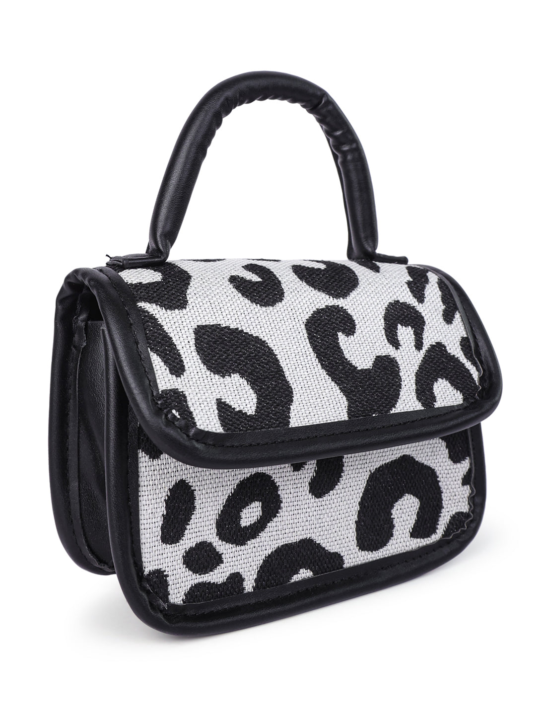 buffalo print sling bag#color_black