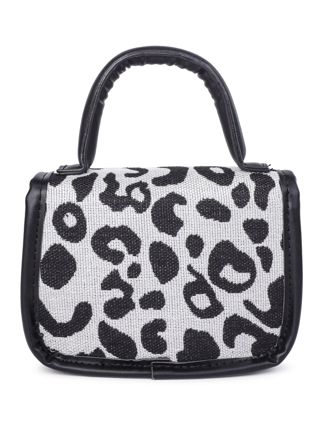 buffalo print sling bag#color_black