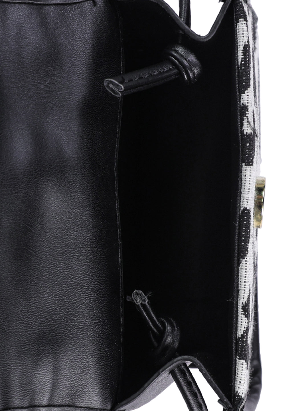 buffalo print sling bag#color_black