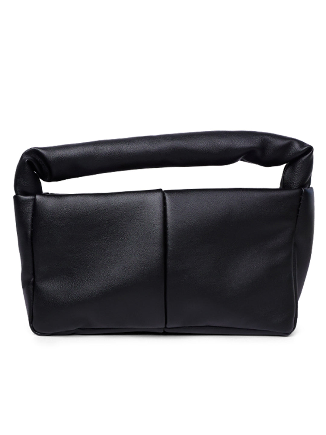 pu buguette bag#color_black