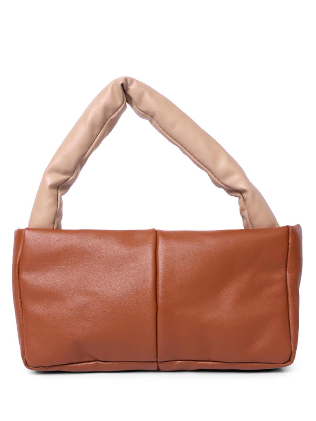 pu buguette bag#color_tan