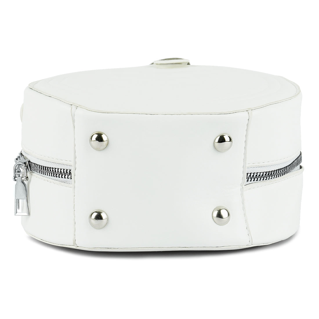 round quilted sling bag#color_white