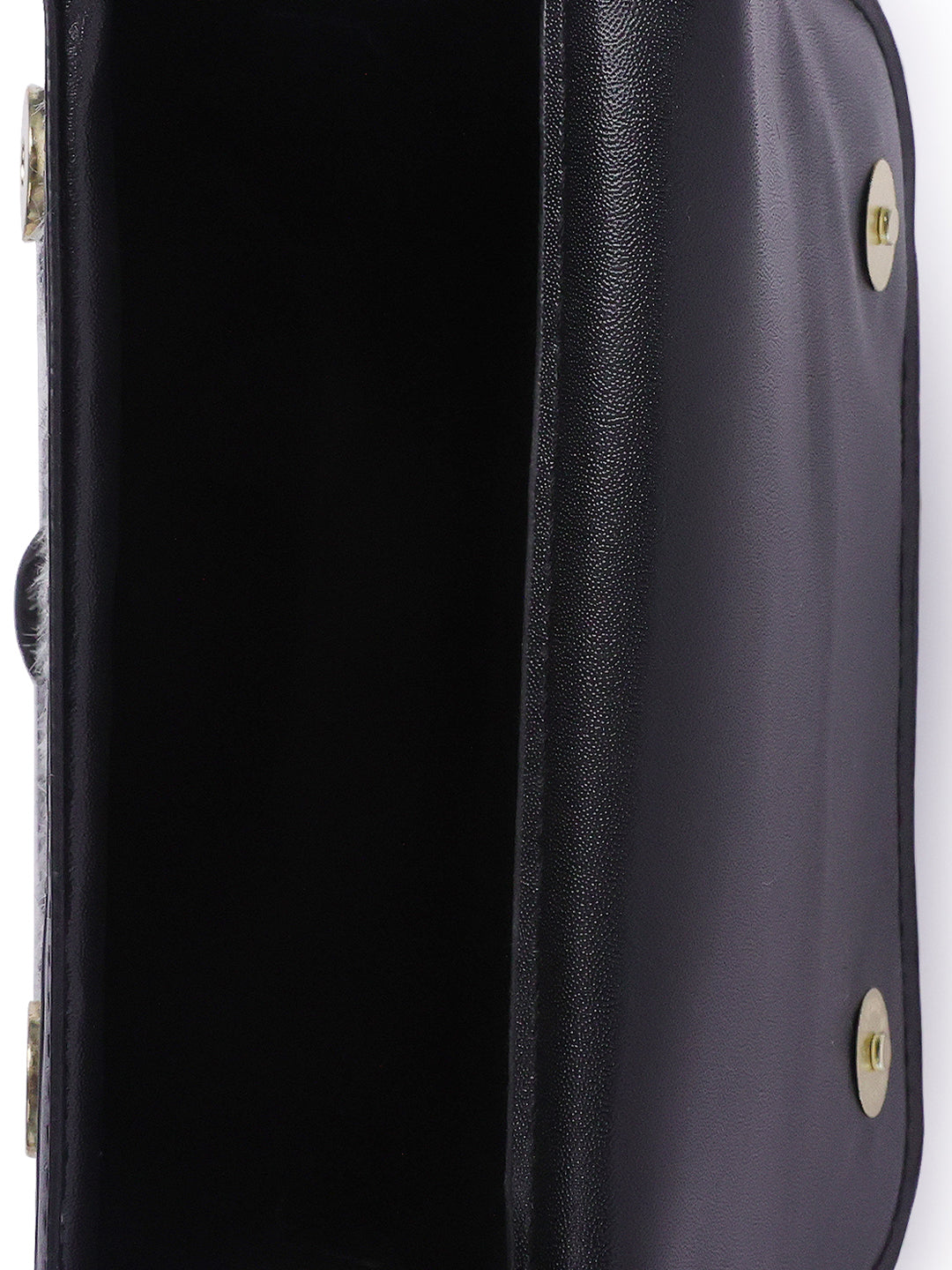 houndstooth woven detail sling bag#color_black