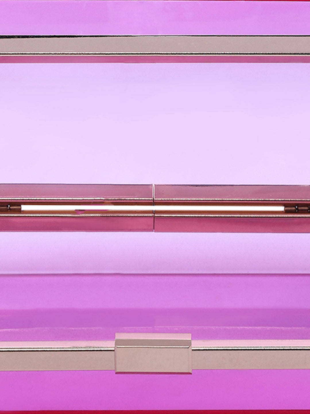 clear rectangle clutch bag#color_fuchsia