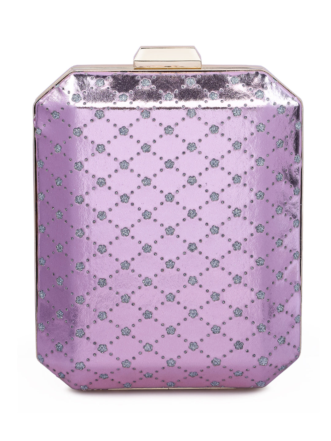 metallic cut out clutch bag#color_pink