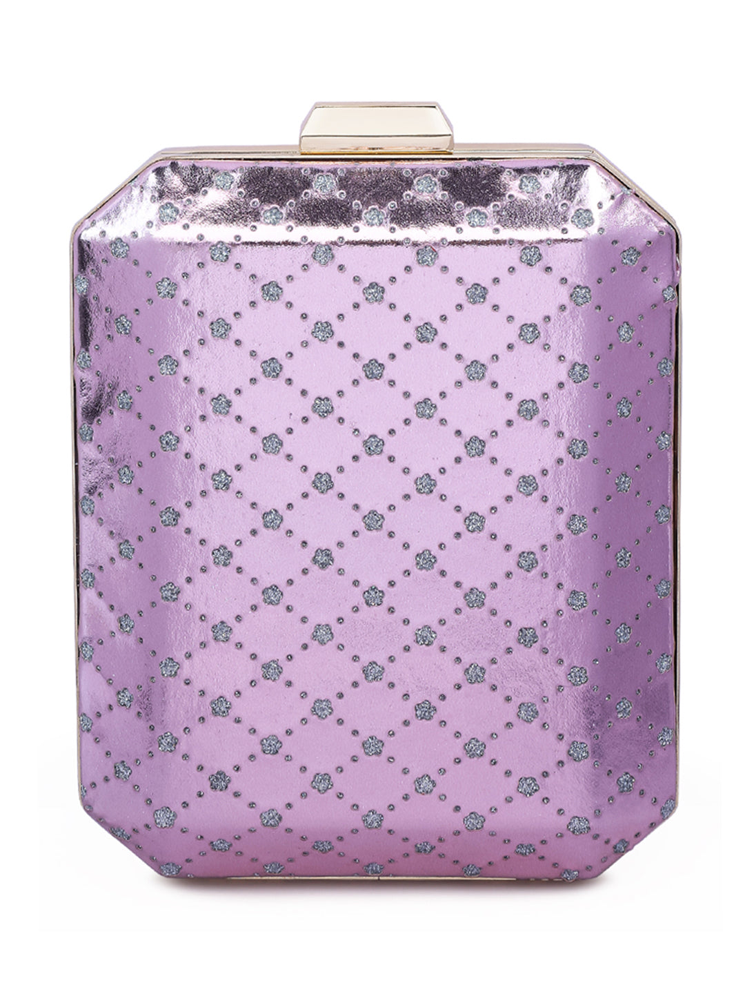 metallic cut out clutch bag#color_pink