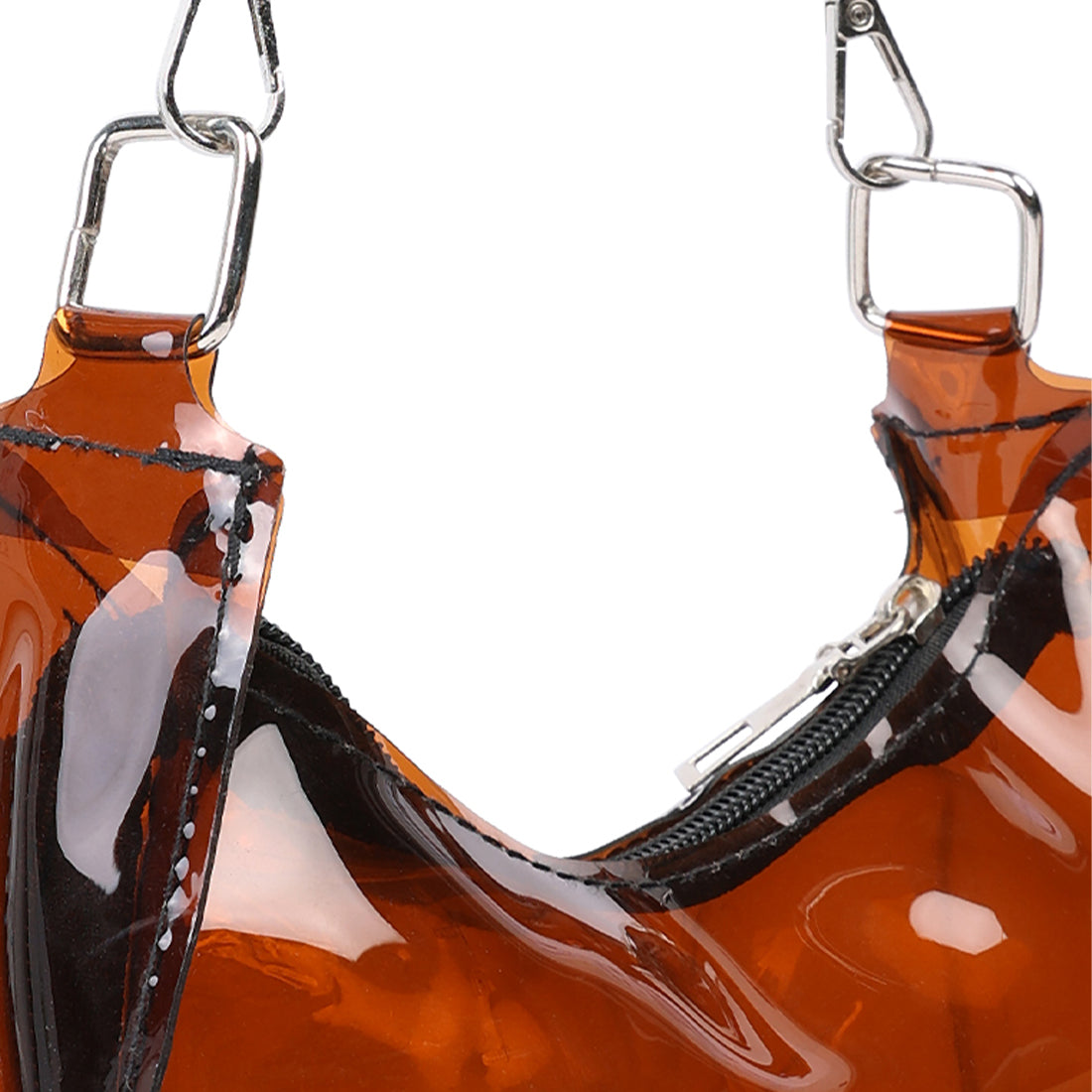 jelly baguette bag#color_brown