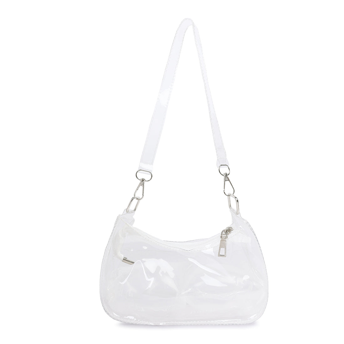 jelly baguette bag#color_transparent
