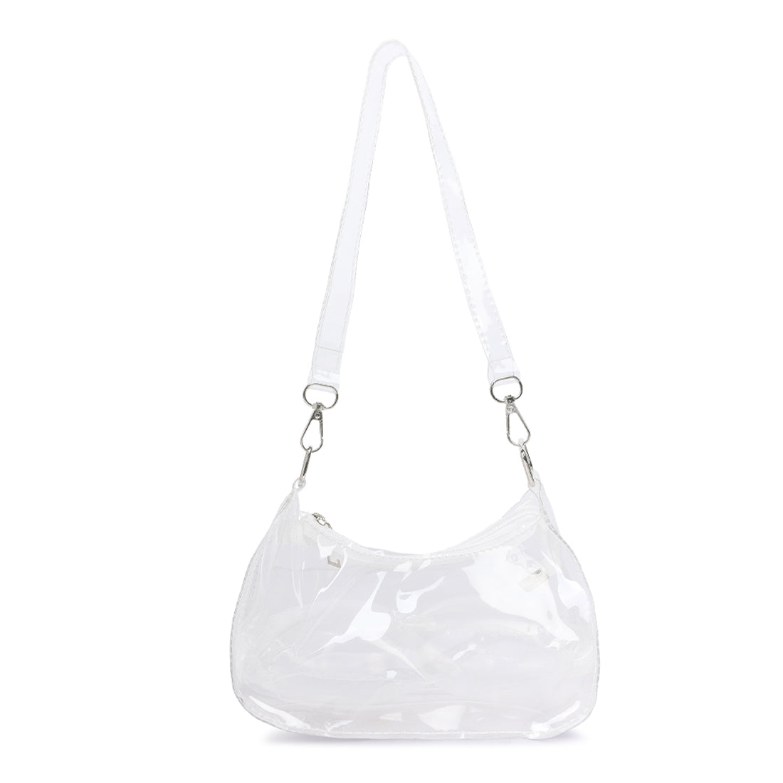 jelly baguette bag#color_transparent