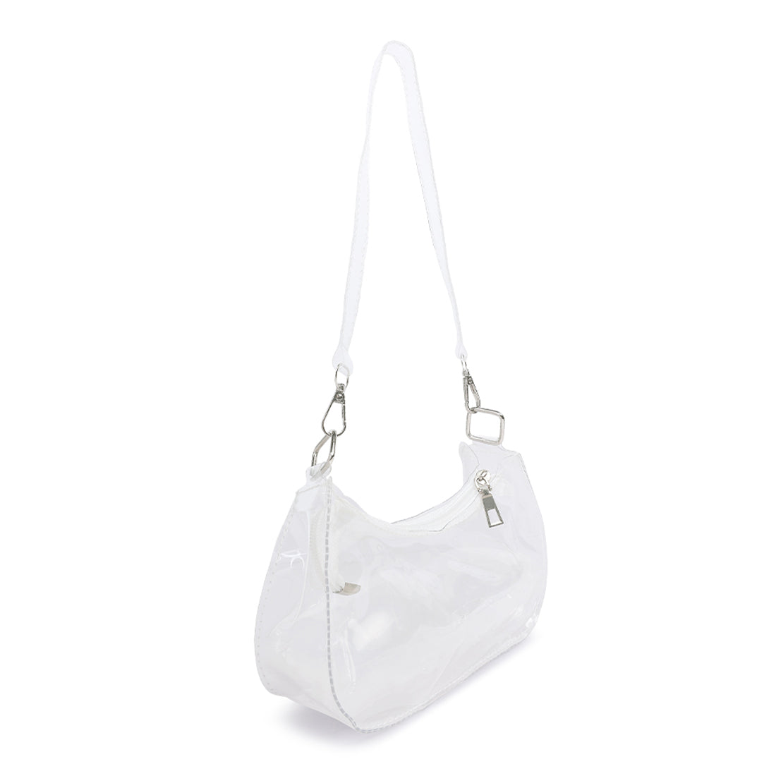 jelly baguette bag#color_transparent