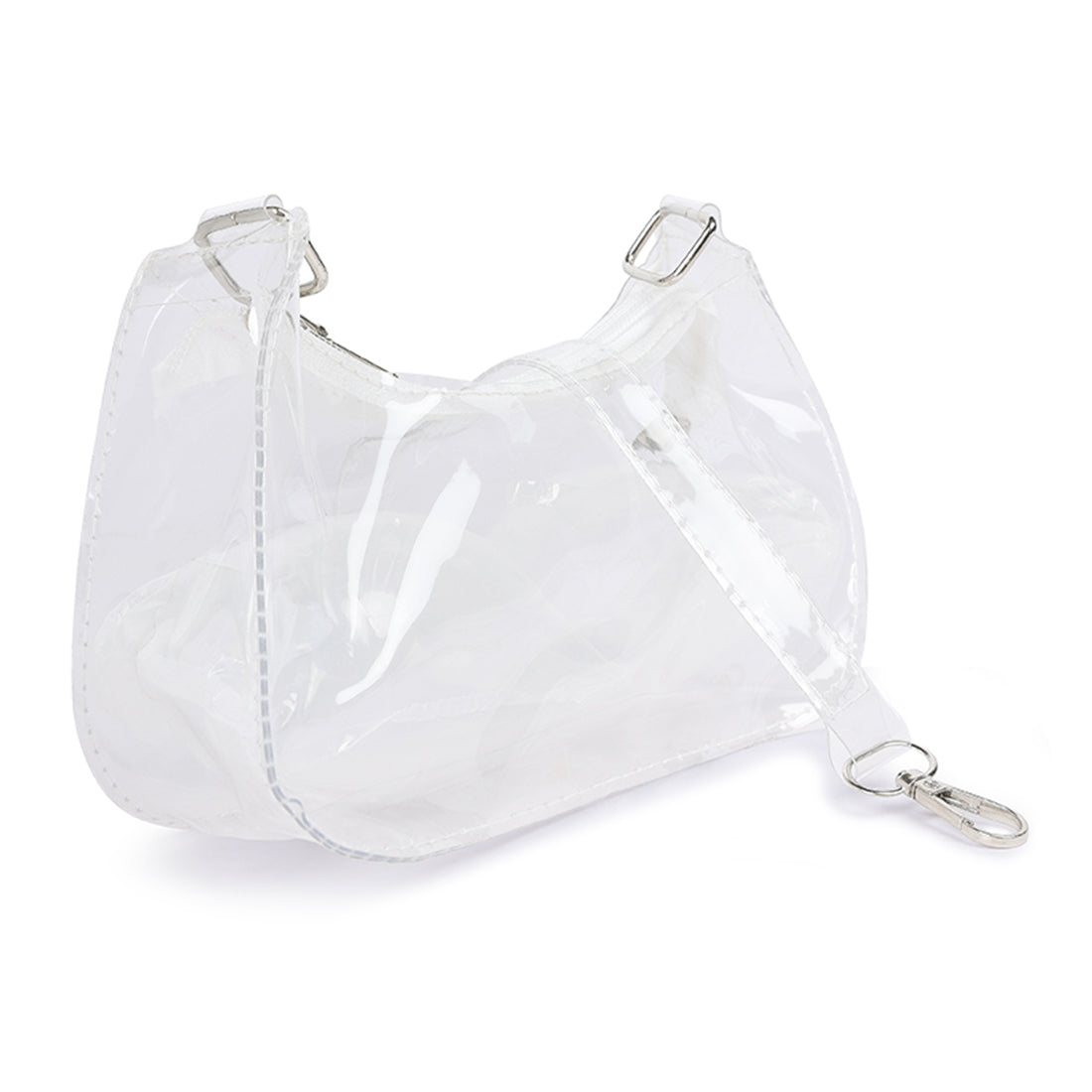 jelly baguette bag#color_transparent