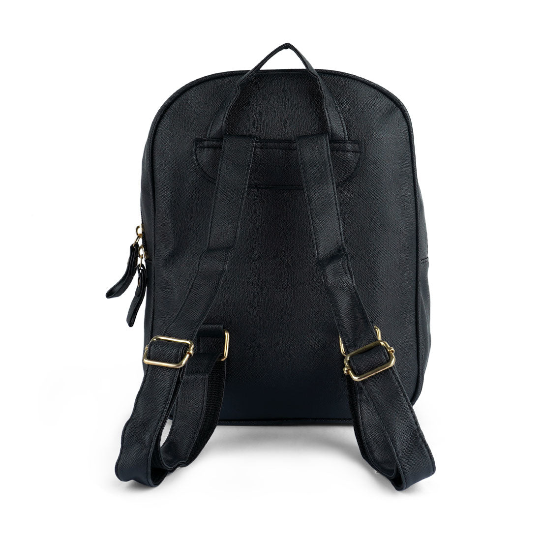 croc patterened mini backpack#color_black