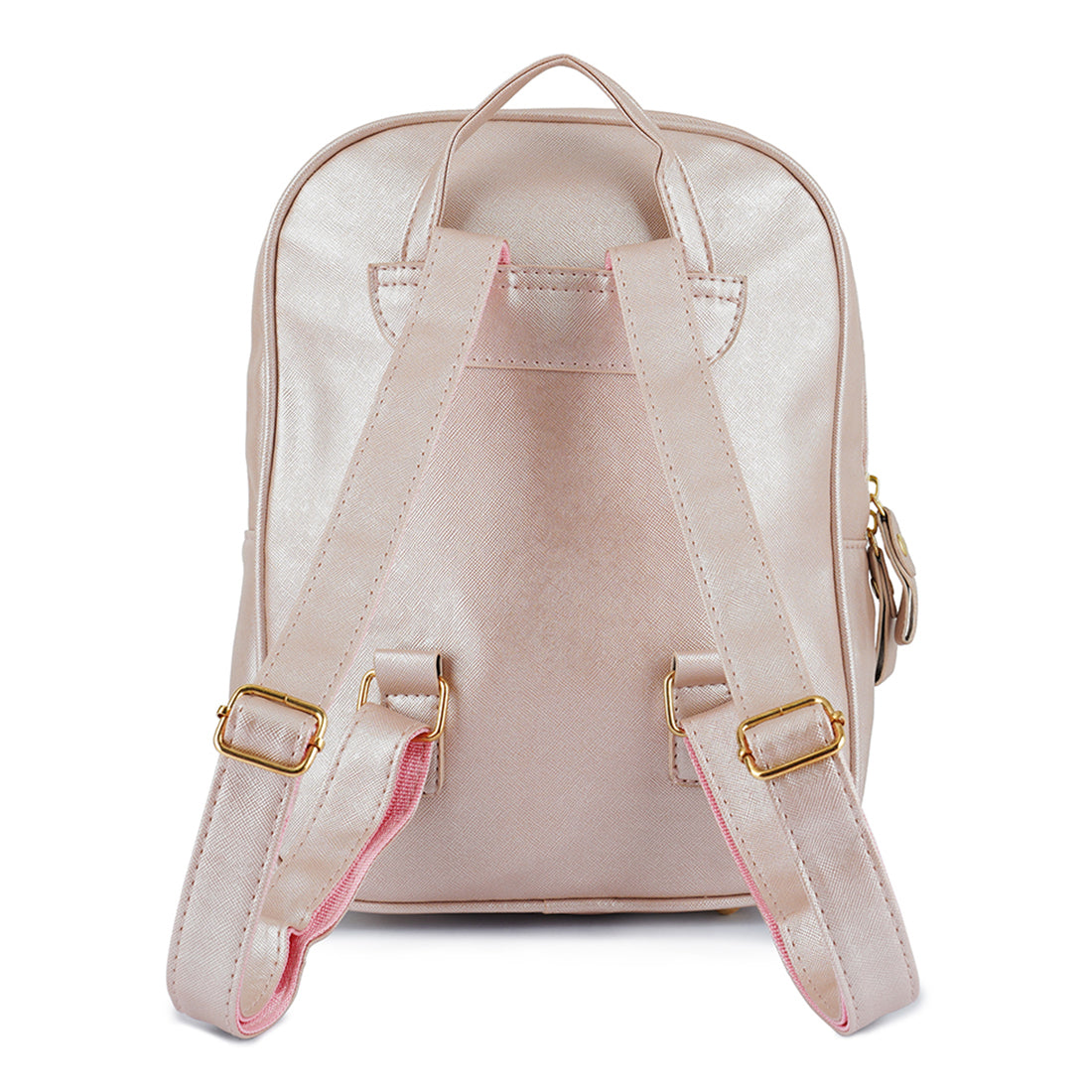 croc patterened mini backpack#color_pink