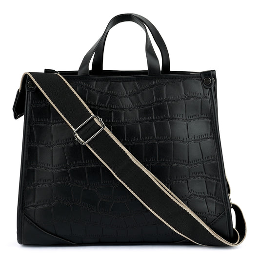 croco hand bag#color_black