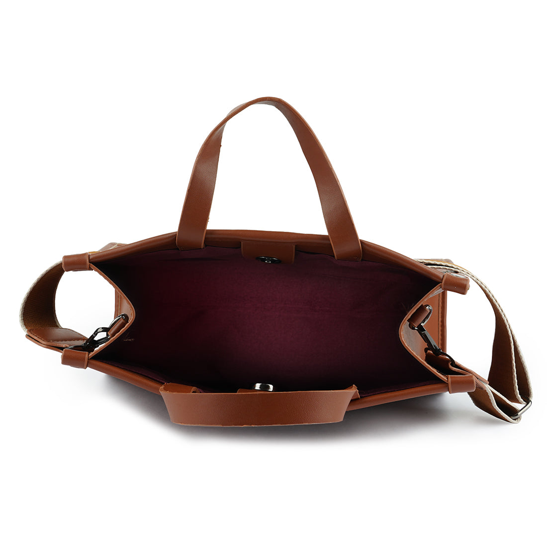 croco hand bag#color_brown