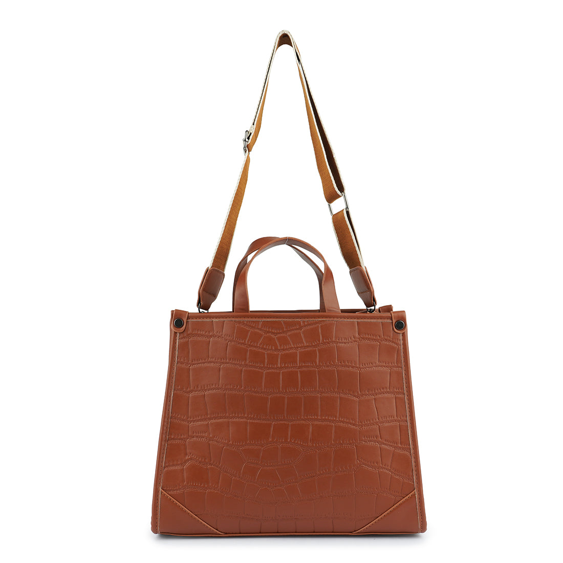 croco hand bag#color_brown