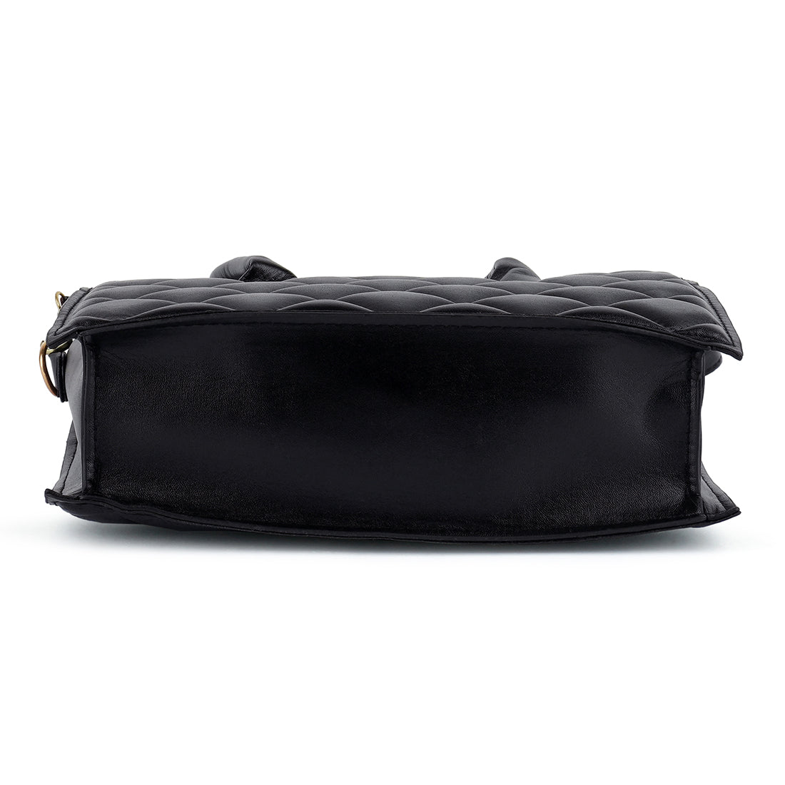 quilted structure hand bag#color_black