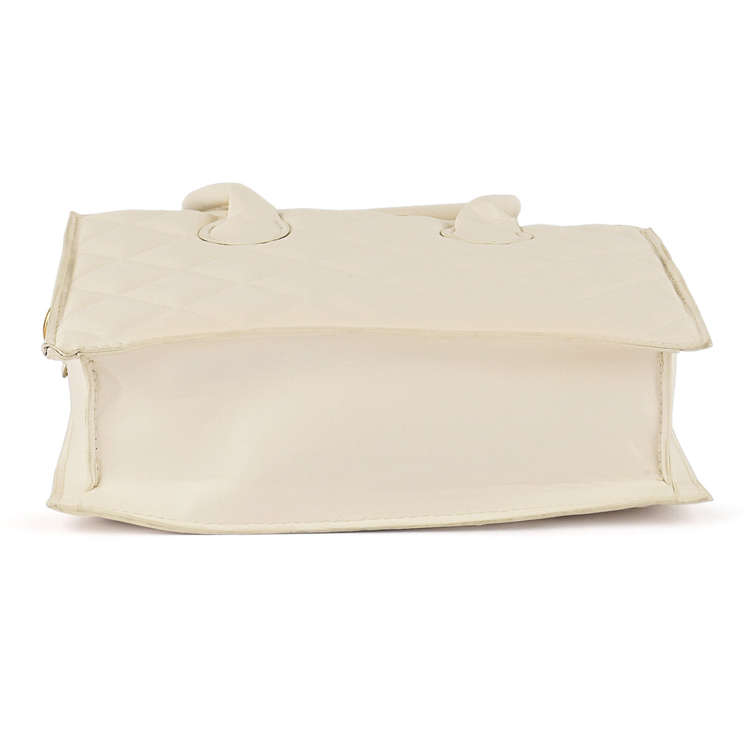 quilted structure hand bag#color_off-white