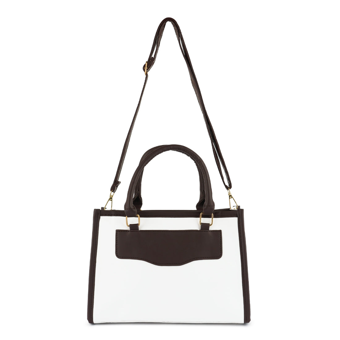 color block tote bag#color_white