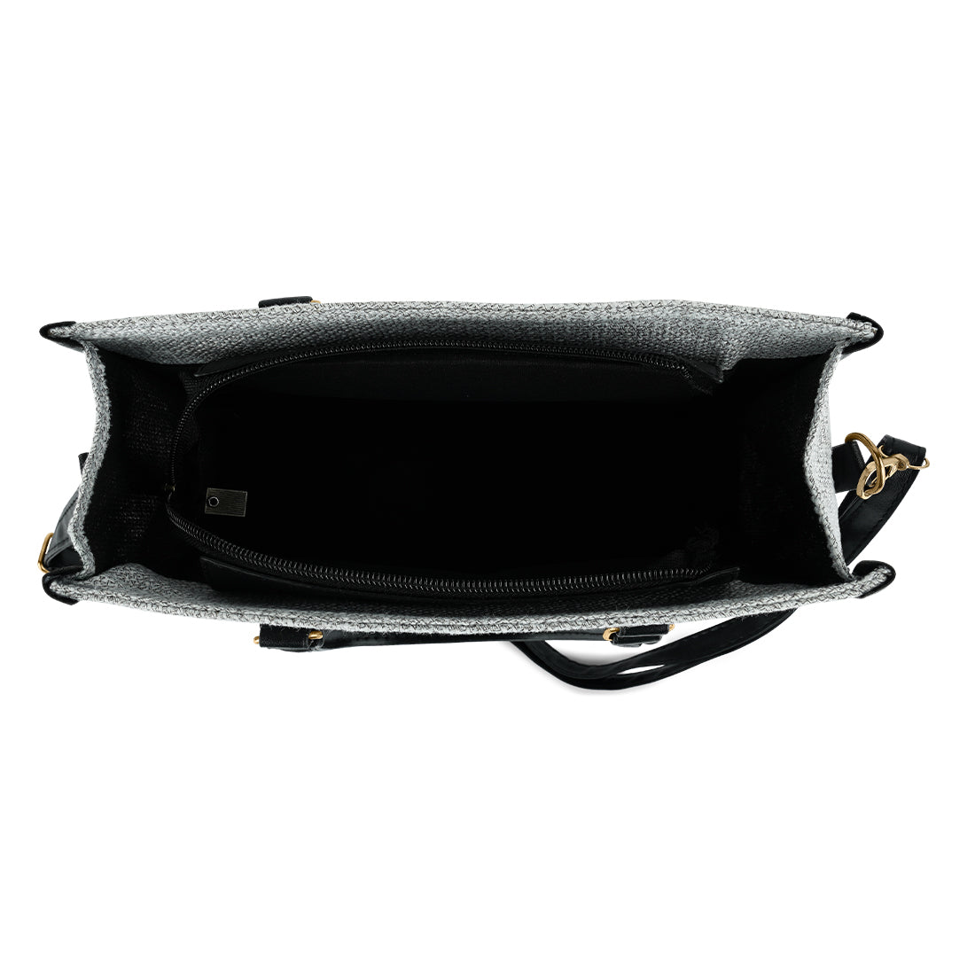 microfiber slogan tote bag#color_grey