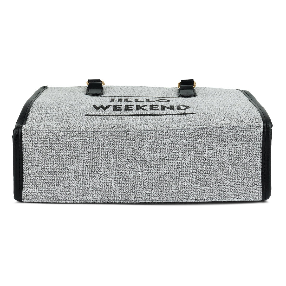 microfiber slogan tote bag#color_grey