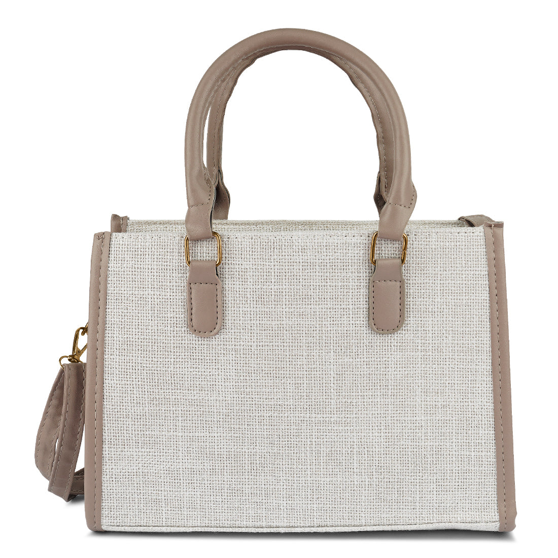 microfiber slogan tote bag#color_off-white