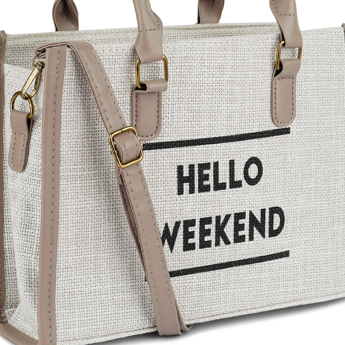 microfiber slogan tote bag#color_off-white